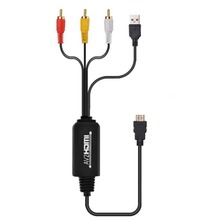 Buyincoins-Cable convertidor AV RCA a HDMI, conector compuesto de 1,8 M, 3 en 1, entrada HDMI, compatible con salida para DVD STB HDTV #293139 2024 - compra barato