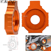 Orange CNC Rear Axle Spindle Chain Adjuster Blocks For RC125 RC200 RC390 2014-2017 125 200 390 2011-2017 2024 - buy cheap