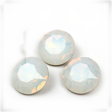 K9 branco de neve opala 27mm redondo baoshihua fantasia pedra vidro cristais pointback jóias dec ation 2024 - compre barato