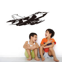 Combat aircraft vinyl wall decal home decor living room bedroom art wallpaper removable wall stickers 2024 - buy cheap