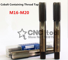 M16-M20 que contienen cobalto, macho máquina, grifo estriado recto, tornillo especial de acero inoxidable (M16/M18/M20/M16*1,5/M18 * 1,5), 1 Uds. 2024 - compra barato
