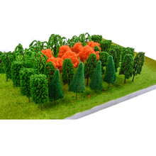 90pcs Ho Scale Plastic Iron Wire Miniature Model Trees For Building Trains Railroad Layout Scenery Landscape Diorama Accessories 2024 - buy cheap