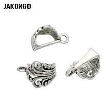 20 шт., посеребренные бусины JAKONGO для изготовления ювелирных изделий, браслетов и ожерелий 2024 - купить недорого