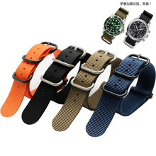 New High quality Nylon watchband 18mm 20mm 22mm 24mm canvas watch strap Long style bracelet 2024 - buy cheap