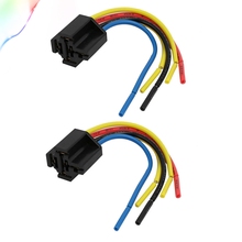 Arnés de 5 cables para coche, 40A Base negra, relé automotriz, 5P, 2 uds. 2024 - compra barato