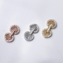 Wholesale DIY Natural Stones Beads Jewelry Making Accessories Silver/Gold/Rose Gold Metal Connector Clasps Findings 2024 - buy cheap