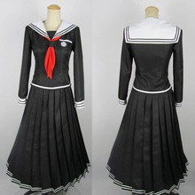 Anime Danganronpa custom made cosplay costume Dangan Ronpa Wig touko fukawa school Uniform women girls Halloween party dress 2024 - buy cheap