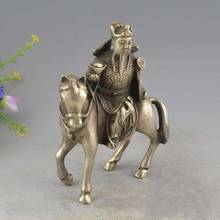 China Silver Wealth Yuan Bao Ru Yi Ride Horse Mammon Money Wealth God Statue 2024 - buy cheap