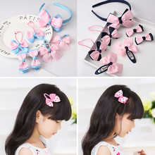 7pcs/sets Girls Bows Hair Ties Scrunchies Hairband for Kids Hair Gum Baby Lovely Hair Clips Hair Accessories Children Headband 2024 - buy cheap