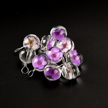 12# Iron Wire Hand-made Flower Glass Bead  Jewelry For DIY Earrings Bracelet Choker  Jewelry Making Beads #IZ114 2024 - buy cheap