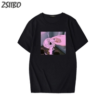 Camiseta con estampado de Vaporwave para hombre, camisa de manga corta informal con estampado de Anime triste, estética japonesa, Otaku, M-3XL, 2019 2024 - compra barato