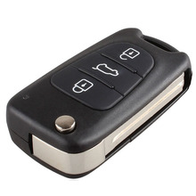 Folding Remote Car Key Shell for Kia K2 K5 HYUNDAI KIA Uncut Blade 3 Buttons Car Keys Blank Case Vehicles Auto Car Key Covers 2024 - buy cheap