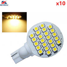 KEYECU 10 Pack DC 12V Warm White T10 921 194 24-3528 SMD LED Bulb Lamp Super Bright 2024 - buy cheap