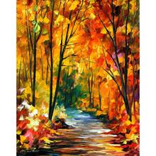 Modern art landscape hidden emotions palette knife oil painting High quality Hand painted home decor 2024 - buy cheap