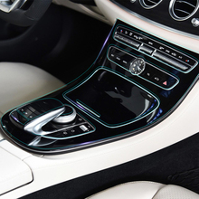 Автомобильная внутренняя невидимая защитная пленка, центральная консоль, панель управления, ТПУ наклейка для Mercedes Benz E Class 2019 аксессуары 2024 - купить недорого
