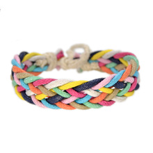 Cotton colorful bracelets original handmade jewelry DIY #EZ120 2024 - buy cheap