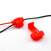 10Pcs Red Fast Connecting Joints T Type Wire Electrical Cable Connectors Quick Splice Terminals Crimp 2024 - buy cheap