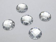 100pcs big  Clear Flatback Acrylic Rhinestone Button 16mm Faceted Round Sewing  Sew on bead Jewelry decorative accessories 2024 - buy cheap