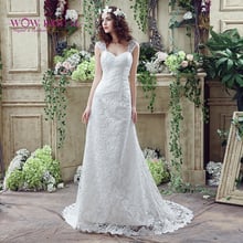 Wowbridal 2021 Hot Sale Lace Mermaid Wedding Dress Sexy With Appliques Floor Length 2024 - buy cheap