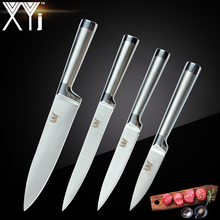 XYj Stainless Steel Kitchen Knives High Grade Ultra-thin Blade Stainless Steel Knife Set Kitchen Straight Handle Cooking Tools 2024 - buy cheap