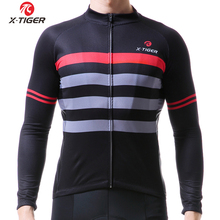 X-TIGER Осенняя велосипедная Джерси с длинным рукавом, одежда для горных велосипедов, одежда для велоспорта, велосипедная спортивная одежда, одежда для велоспорта 2024 - купить недорого