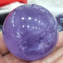 40mm natural amethyst quartz sphere stones and mineral amethys crystal ball gift healing meditation dispel negative energy 2024 - buy cheap
