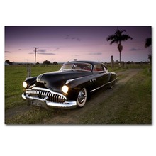 Poster retrô para carro lowrider clássico parede arte imagem tela de seda impressa pinturas de arte para decoração de casa 2024 - compre barato