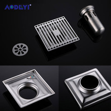 AODEYI 304 Stainless Steel Square Anti-Odor Floor Drain Bathroom Hardware Invisible Shower Floor Drain For Bathroom Tool 2024 - buy cheap