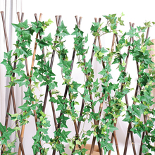 190cm Artificial Plants Silk Flowers Creeper rattan green leaves Branch Ivy vine Wall Hanging Home Wedding Garden Backdrop Decor 2024 - buy cheap