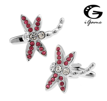 Retail Crystal   Dragonfly Style   Cuff Links 2024 - buy cheap
