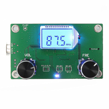 Módulo receptor de rádio fm digital estéreo, dsp & pll lcd, 87-108mhz, módulo de receptor + controle serial, 1 peça 2024 - compre barato
