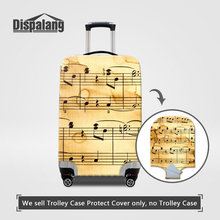 Dispalang Women Men Fashion Luggage Cover For 18-32 Inch Suitcase Musical Note Elastic Dirtproof Bags Covers Travel Accessories 2024 - buy cheap