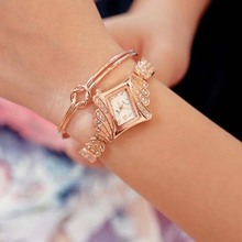 ¡Moda 2018! Relojes de pulsera para mujer de la mejor marca Jw, exquisitos relojes de pulsera de aleación de oro con diamantes de imitación, relojes de pulsera de cuarzo informales 2024 - compra barato