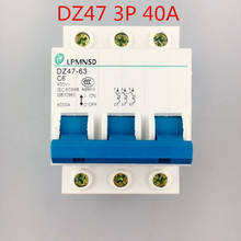 Best quality 3P DZ47 40A 400V~ 50HZ/60HZ Circuit breaker AC MCB safety breaker C type 2024 - buy cheap