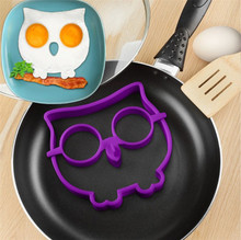 kitchen cooking tool Silicone Rubber egg mold Non-stick Owl Shape Eggs Fried Frying Mould Pancake Egg Ring Shaper Mold 2024 - buy cheap