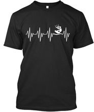 Camiseta de algodón para hombre, camisa de manga corta, con logotipo de Kitesurf In My Heartbeat S, estilisches 2024 - compra barato