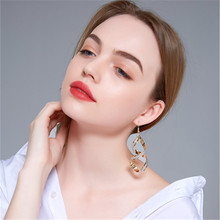 Punk Women Twist Spiral Drop Earrings for Women Hanging Dangle Earrings Drop Earing Modern Jewelry 2019 Fashion Jewelry Trend 2024 - buy cheap