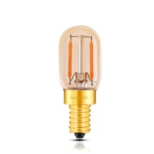 500pcs/lot DHL free  Amber Glass T22 E14 Tubular Edison LED Filament Bulb 1W 2200K E14 220V Decorative Pendant Lighting Dimmable 2024 - buy cheap