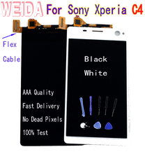 WEIDA-pantalla LCD de 5,5 pulgadas para Sony Xperia C4, montaje de digitalizador con pantalla táctil sin marco con herramienta gratuita 2024 - compra barato