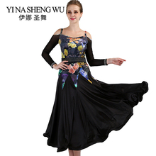 New Long Sleeve High-end Modern Dance Dress Ballroom Dance Competition Skirt Standard Ballroom Dress Women Evening Party Dress 2024 - buy cheap