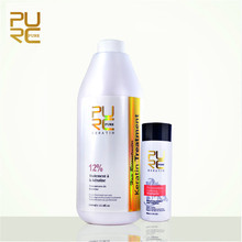 PURC 12% Formalin Brazilian Keratin Chocolate Hair Treatment 1000ML And Purifying Shampoo 100ML Straighten+Repair Damage Hair 2024 - buy cheap