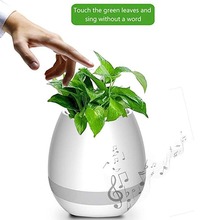 Smart Wireless Bluetooth Speaker Rechargeable LED Music Flowerpot Night Light Touch Music Plant Lamp Creative Gifts(No Plants) 2024 - buy cheap