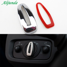 Car styling Headlight Switch Knob Cover Decorative Sequins sticker For Ford Fiesta Ecosport 2009 2010 2011 2012 2013 2014 2015 2024 - buy cheap