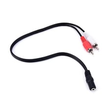 1pc 3.5mm Y Adapter Audio Cable Stereo Female Mini Jack to 2 RCA Male Adapter 2024 - buy cheap