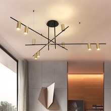 Скандинавская креативная Подвесная лампа в стиле пост-модерн, Простой Уникальный светильник для бара, гостиной, столовой, спальни 2024 - купить недорого