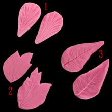Petal Embossing Mold Leaves Fondant Silicone Mold Cake Decorated Candy Cake 3d Food Grade Silicone Diy Baking 2024 - buy cheap