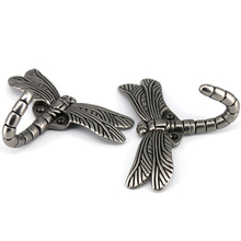 2PCS Ancient Silver Dragonfly Robe Hooks / Personality Decorative Wall Coat Towel Hangers Hooks 2024 - buy cheap