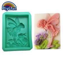 Flower Fairy Silicone Cake Mold for Candle Beautiful Fairy Angel Style Essential Oil Rectangle Soap Form Kitchen S0119TS 2024 - buy cheap