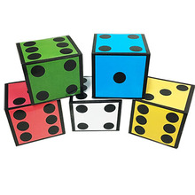 New Card Dice (5 Dice) Magic Tricks Jumbo Cards To Giant Dice Magie Magician Stage Illusion Gimmick Prop Funny Mind Magia Toys 2024 - buy cheap