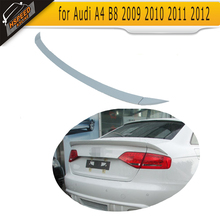 Grey PU Grey Car rear trunk boot Auto spoiler Lip wing for Audi A4 B8 09-12 3pcs 2024 - buy cheap
